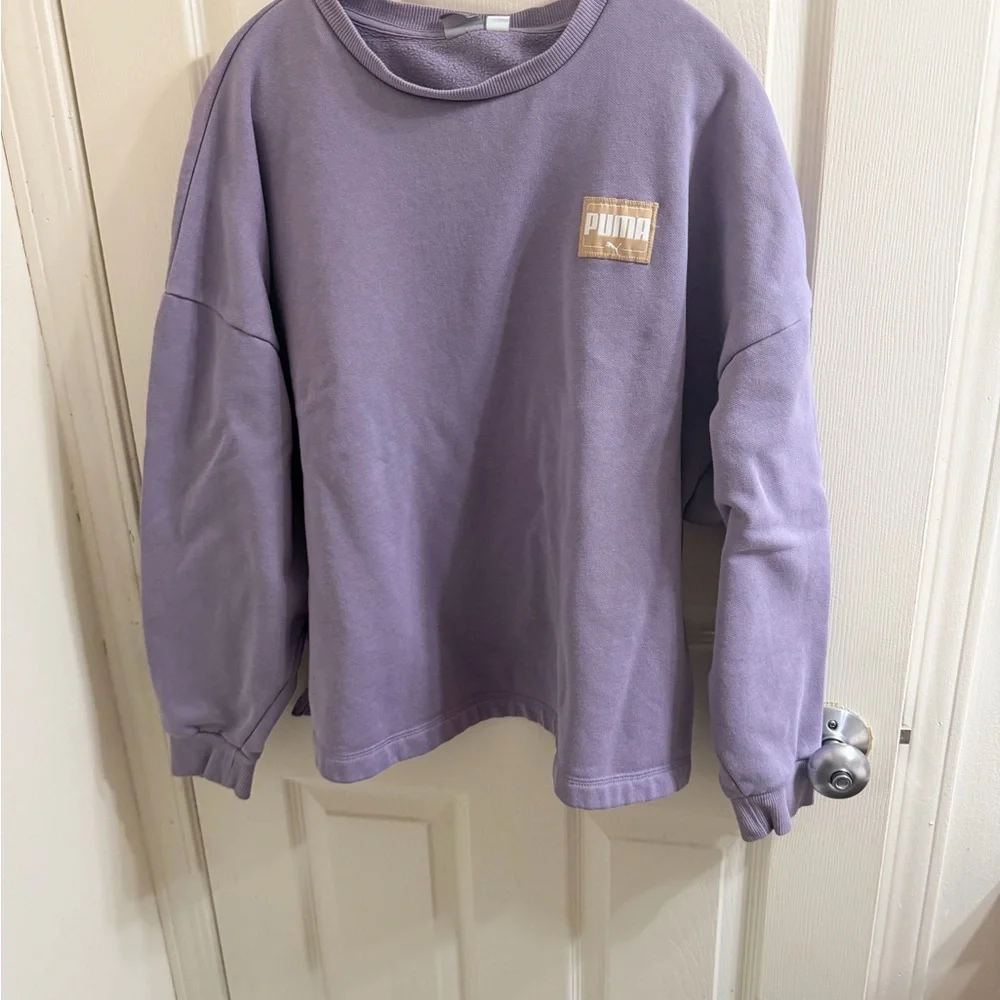 Puma Lavender Crewneck Sweatshirt - Picture 1 of 5